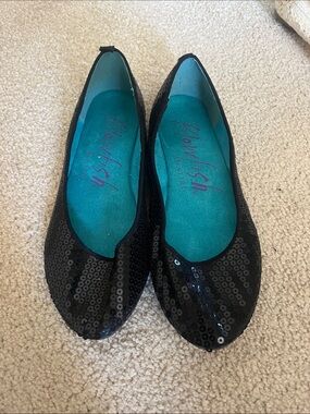 Blowfish Black Sequin Ballet Flats